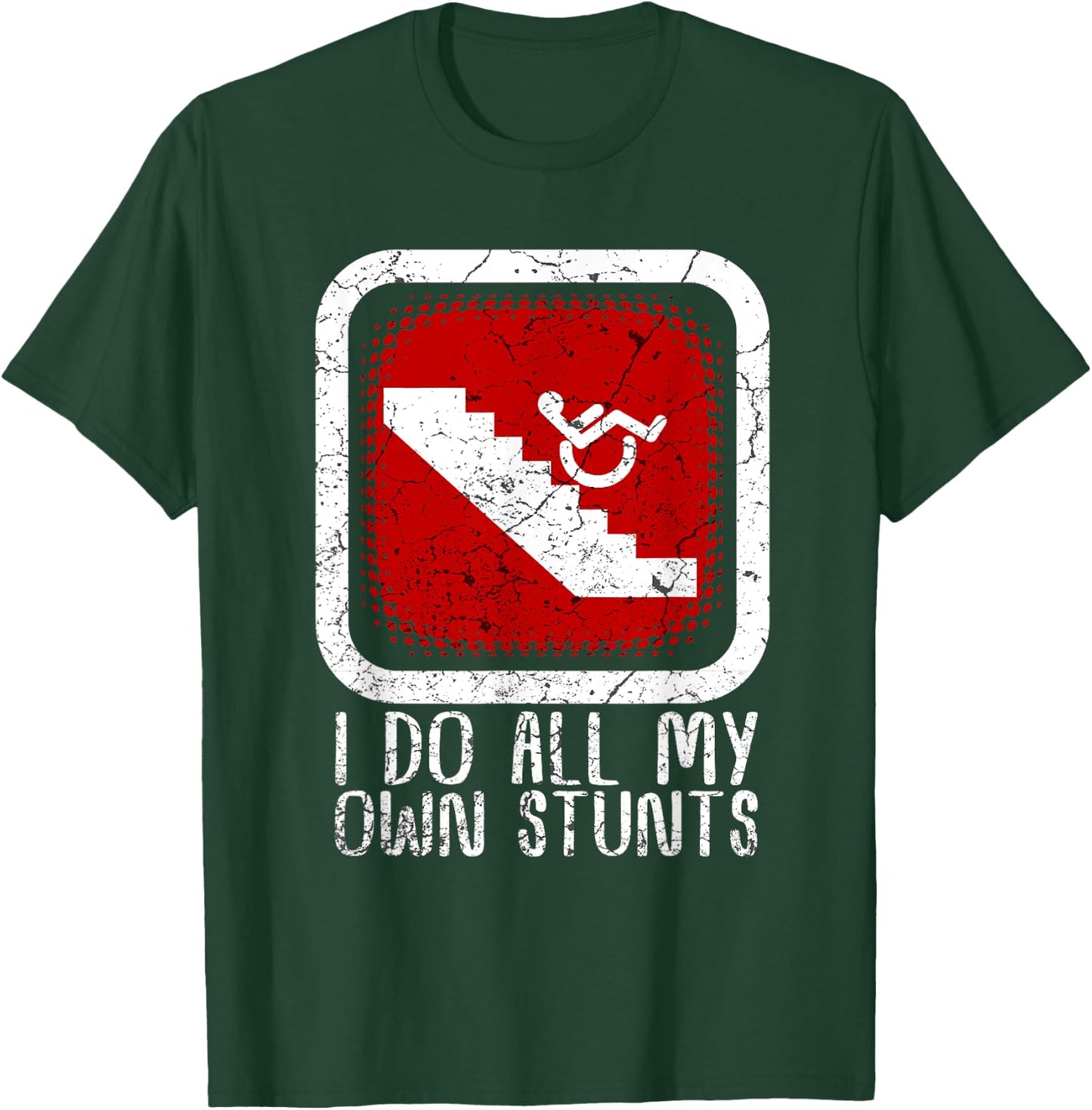 All Over Parking Gifts Funny Wheelchair Humor Disability Handicap Gift -Adults 3X-Large Black Short Sleeve Cotton Classic Fit T-Shirt - T-Shirt | Forest