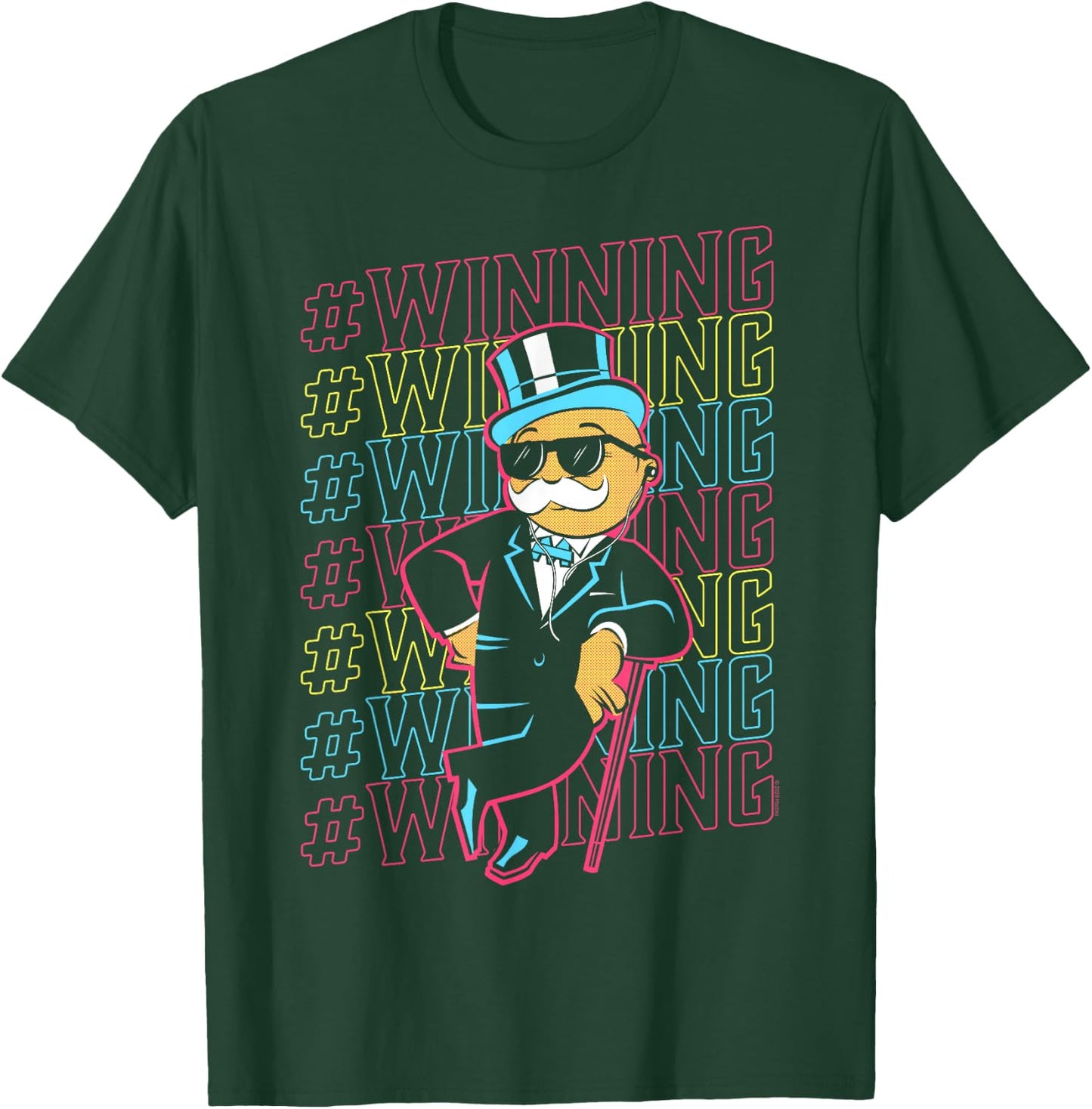Monopoly Rich Uncle Pennybags Winning T-Shirt - T-Shirt | Forest