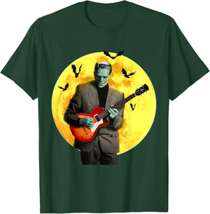 Frankenguitar Frankenstein Plays Electric Guitar Halloween Small T-Shirt - T-Shirt | Forest