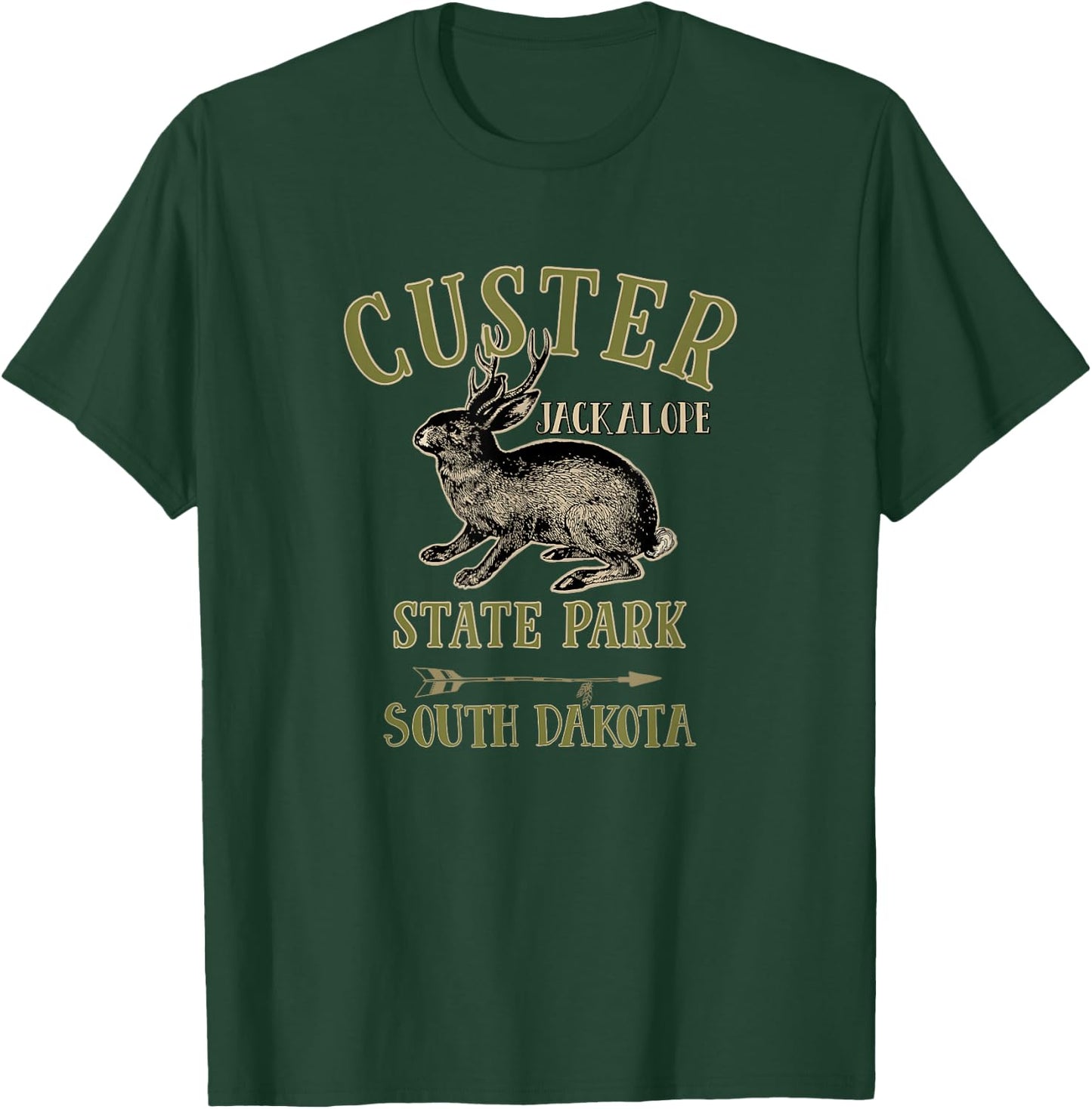 Custer State Park South Dakota Jackalope T-Shirt - T-Shirt | Forest