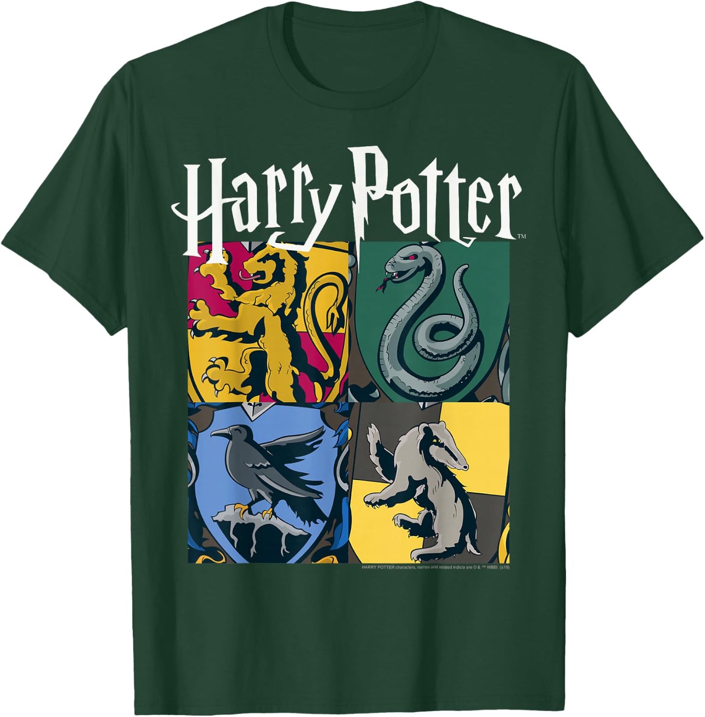 Harry Potter Hogwarts House Box Up Small T-Shirt - T-Shirt | Forest