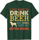 Boykin Spaniel Dad Drink Beer Hang With Dog Funny Vintage T-Shirt - T-Shirt | Forest