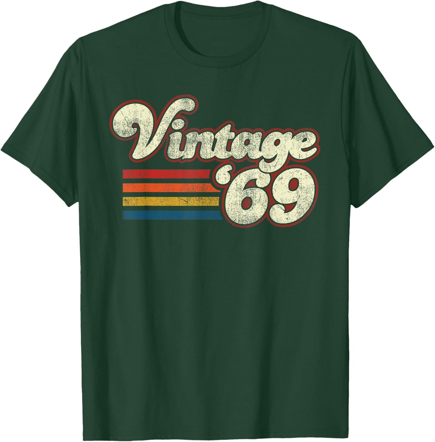 Vintage 1969 Birthday T-Shirt - T-Shirt | Forest