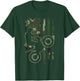 Motorcycle trials biker vintage CAMOUFLAGE USA flag Gifts T-Shirt - T-Shirt | Forest