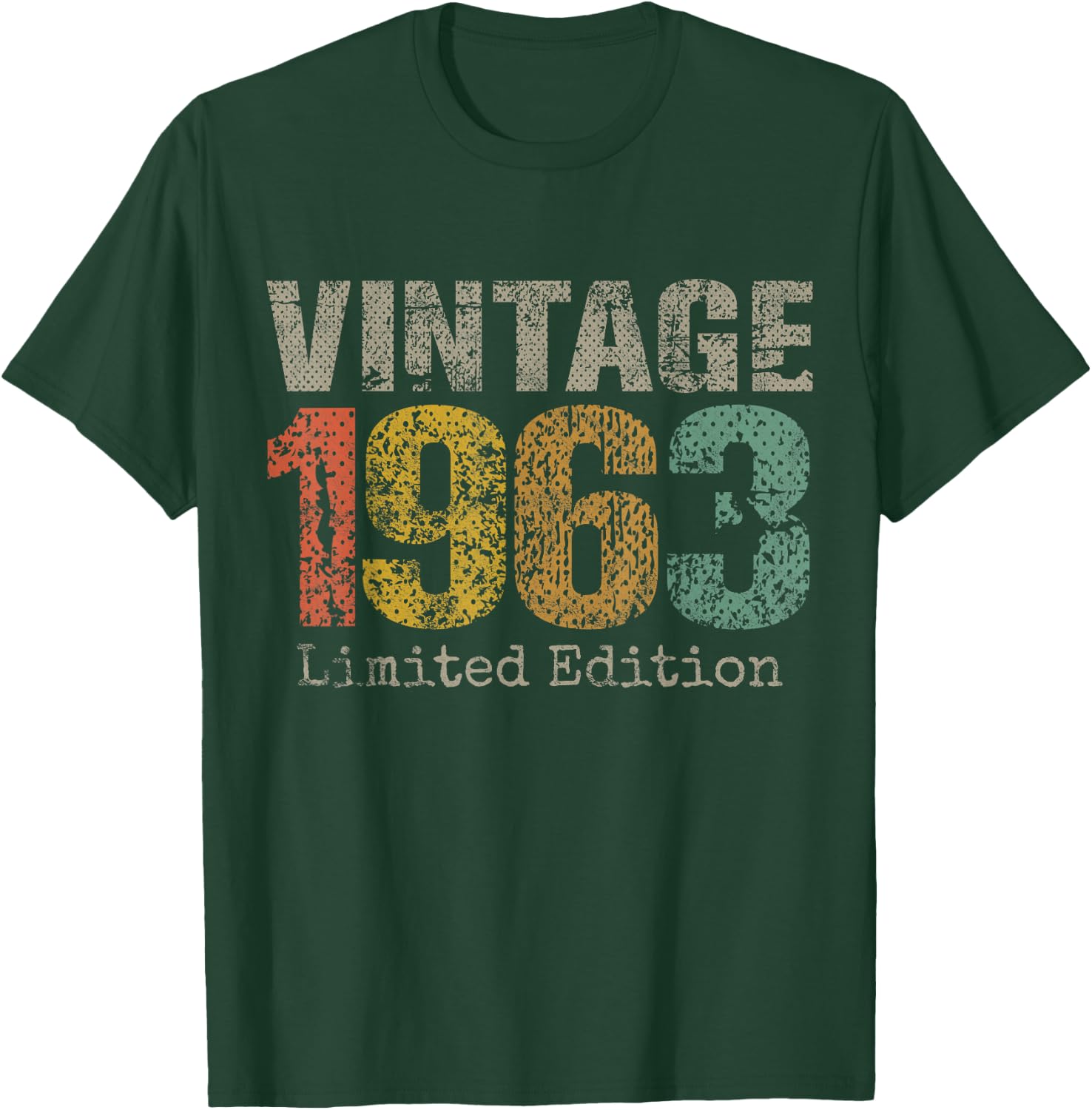 Vintage 1963 Limited Edition 62nd Birthday Gifts 62 Year Old T-Shirt - T-Shirt | Forest