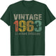 Vintage 1963 Limited Edition 62nd Birthday Gifts 62 Year Old T-Shirt - T-Shirt | Forest