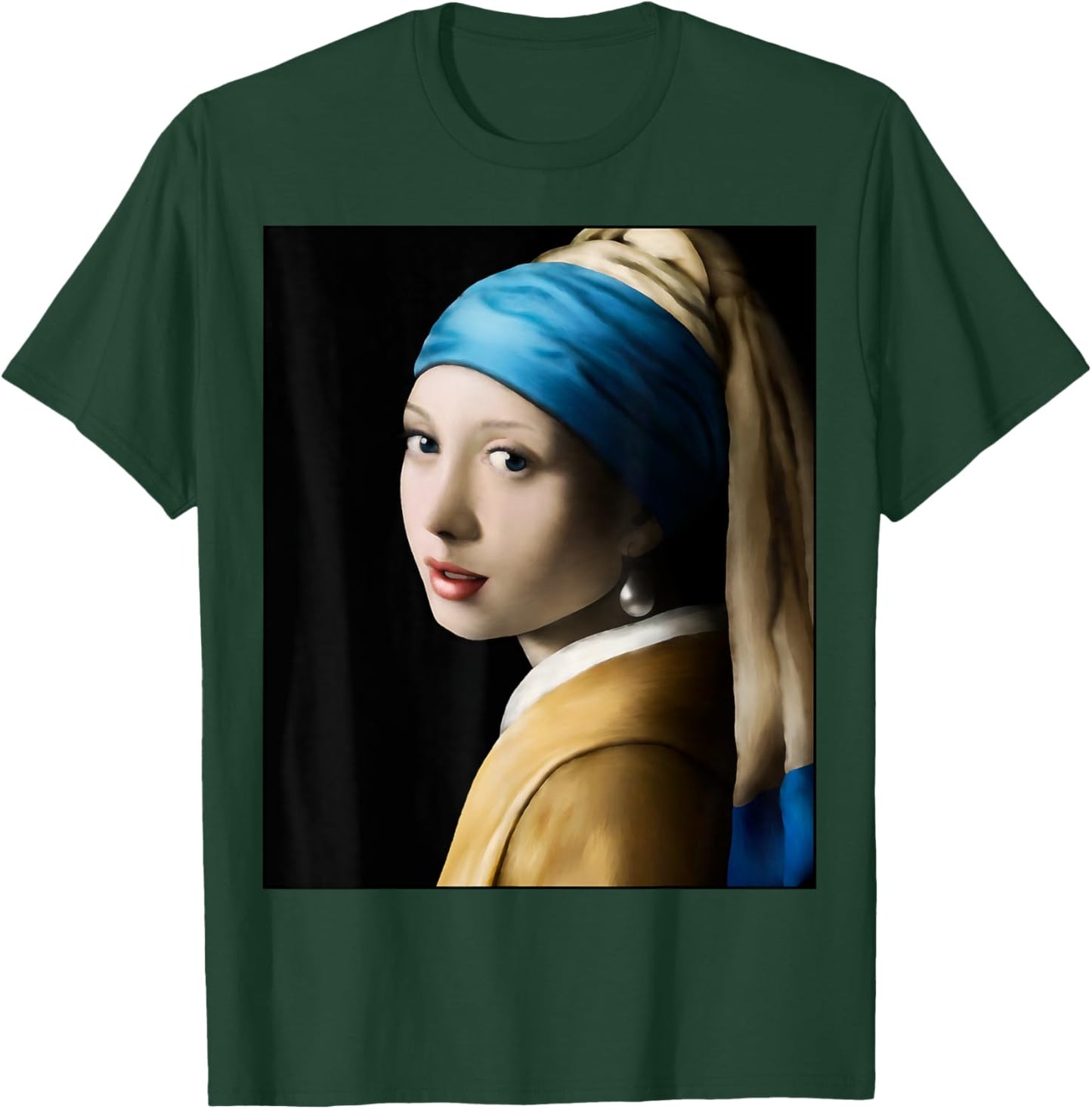 Vermeer The Girl with a pearl earring T-Shirt - T-Shirt | Forest