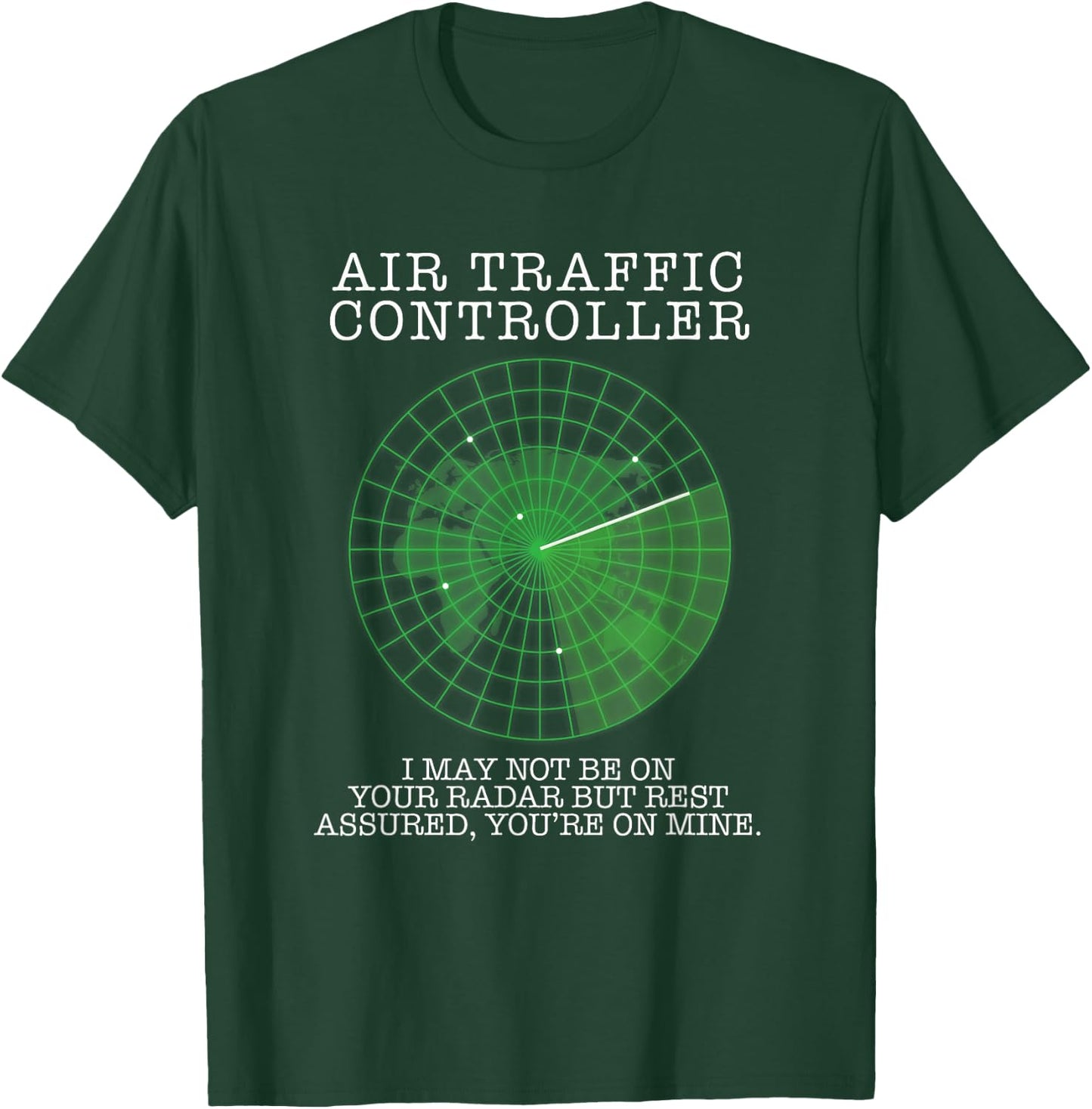 Air Traffic Controller Funny Pilot Aviation T-Shirt - T-Shirt | Forest