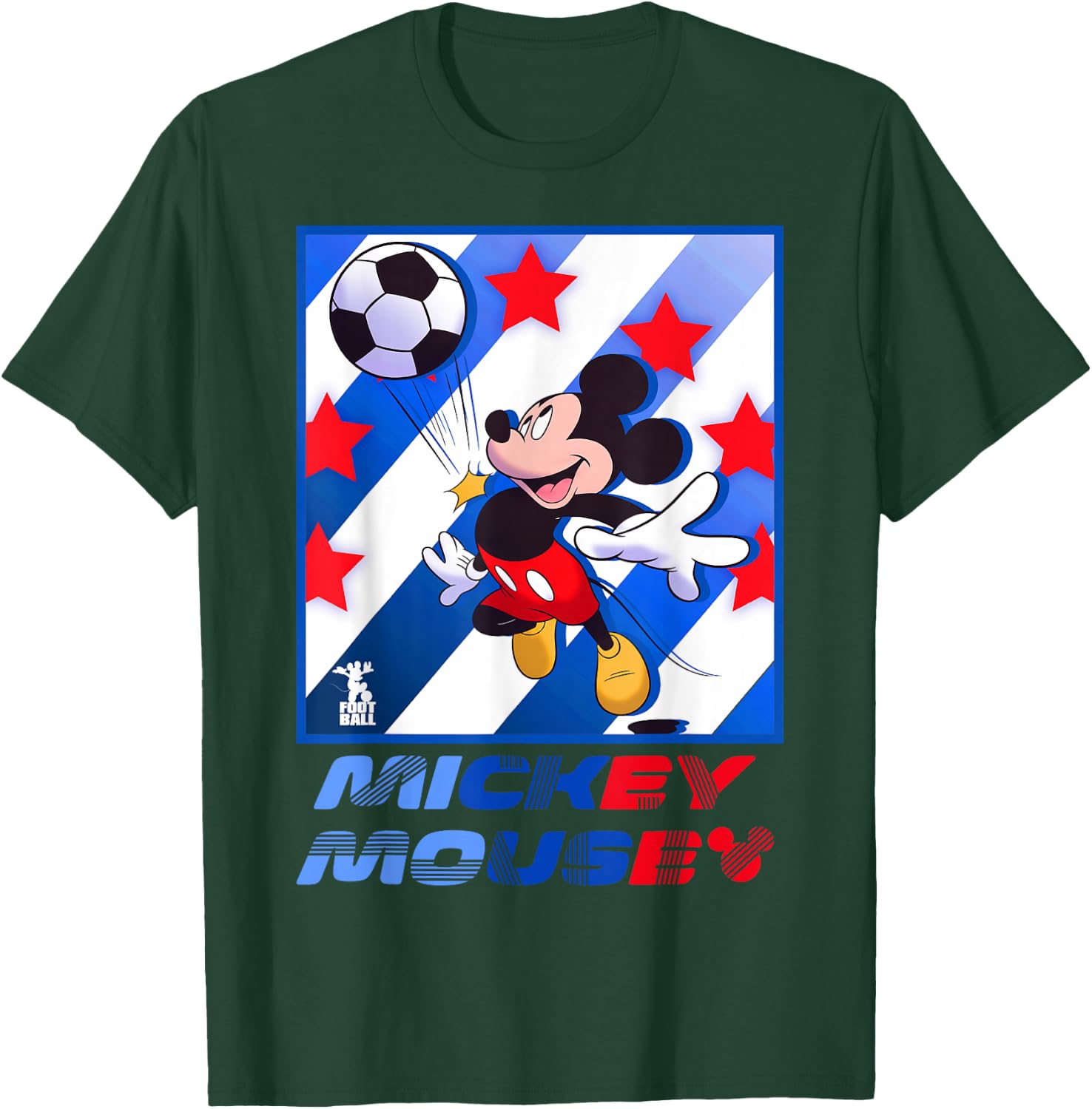 Disney Mickey and Friends Mickey Mouse Soccer USA T-Shirt - T-Shirt | Forest
