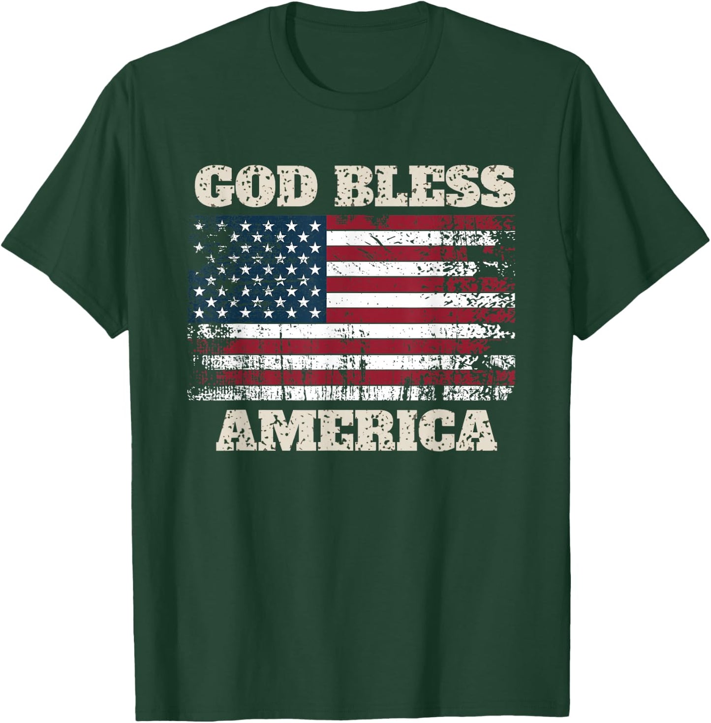God Bless America Patriotic Happy 4th of July , Women T-Shirt - T-Shirt | Forest
