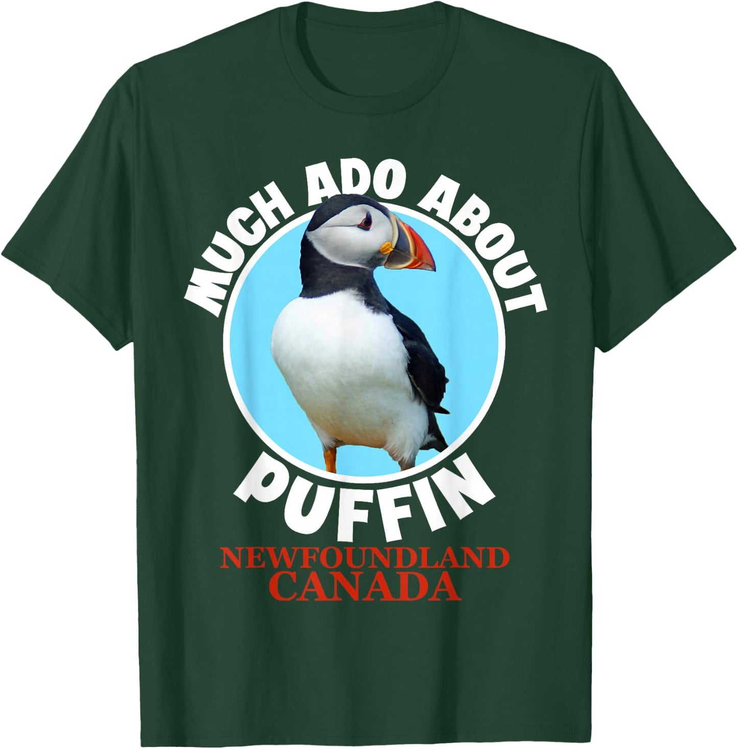 Newfoundland Canada Souvenir Men Funny Puffin T-Shirt - T-Shirt | Forest