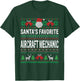 Santas Favorite Aircraft mechanic Xmas T-Shirt - T-Shirt | Forest