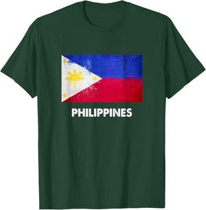 Philippine Flag Shirt | Filipino T-Shirt - T-Shirt | Forest