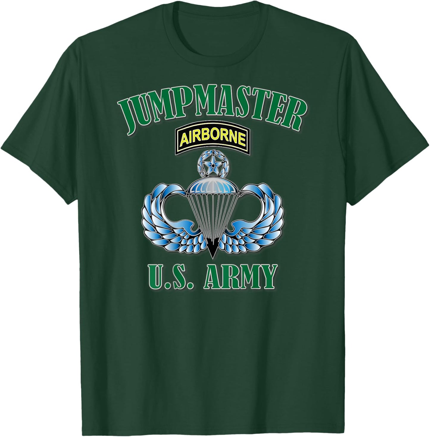 Jumpmaster- Master Wings (Back Design) T-Shirt - T-Shirt | Forest