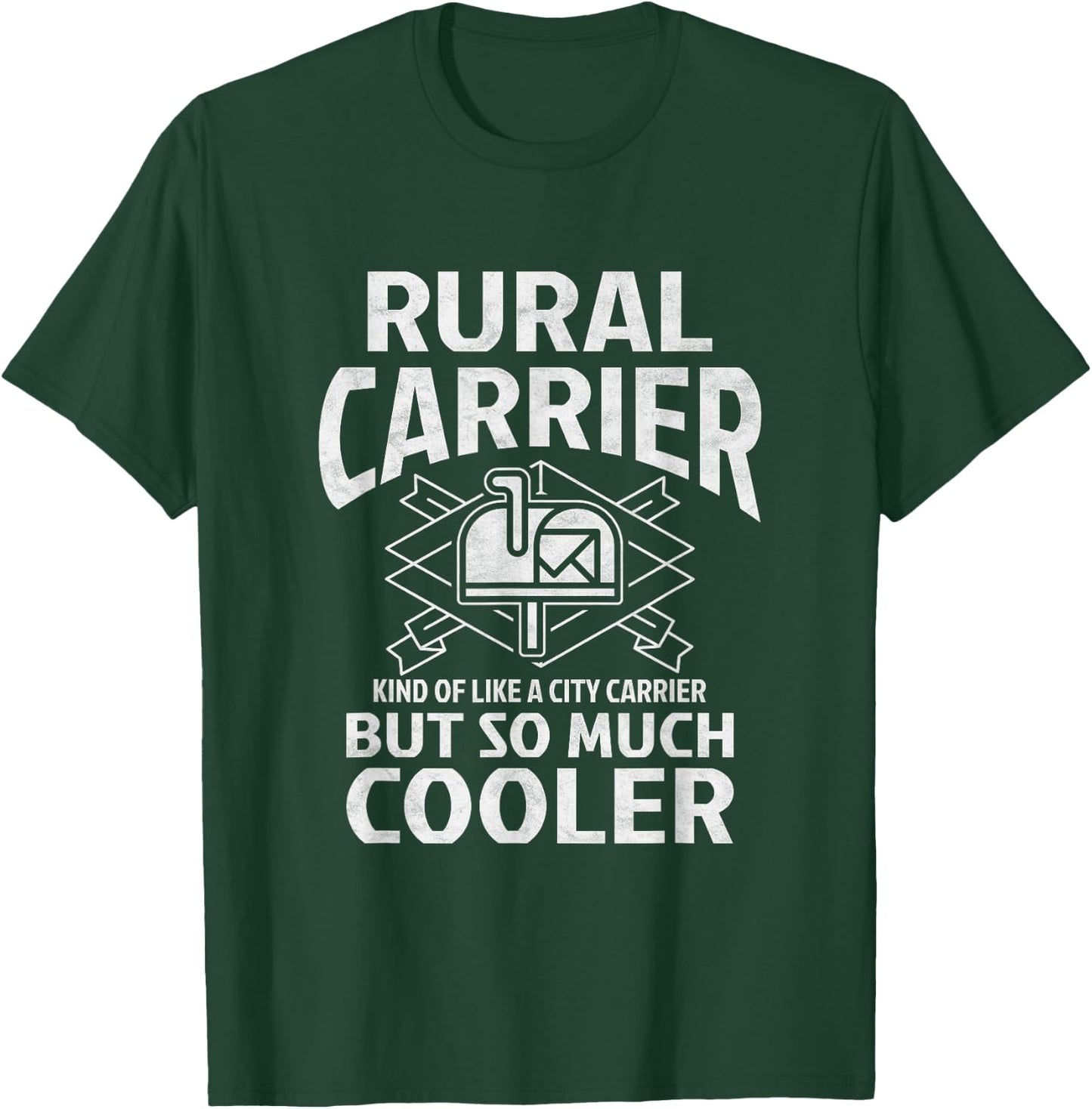 Funny Postman Mail Carrier Rural Carrier Letter Gift T-Shirt - T-Shirt | Forest