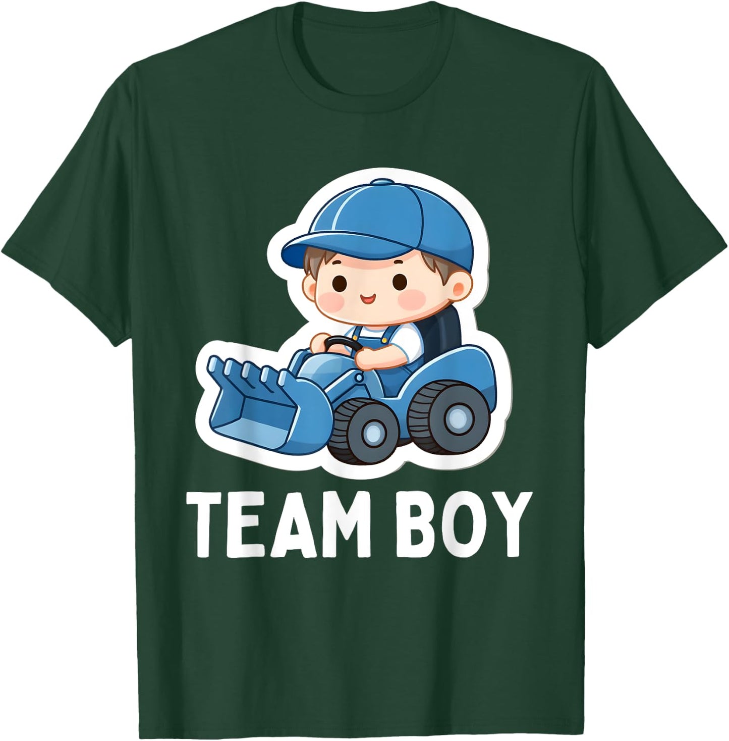 Gender Reveal Team Boy Blue Party Baby Announcement T-Shirt - T-Shirt | Forest