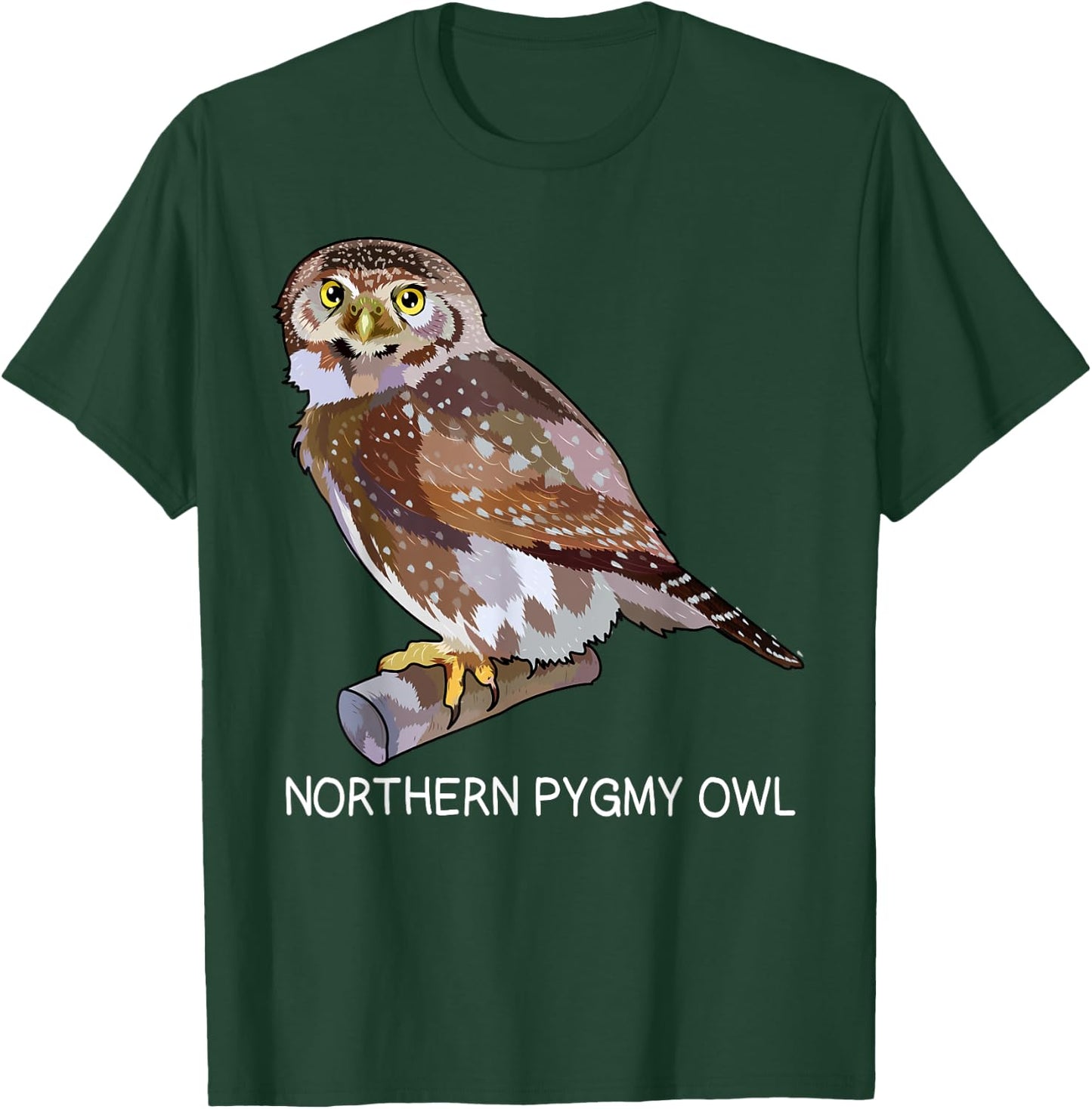 Northern Pygmy-Owl Bird Lover T-Shirt - T-Shirt | Forest