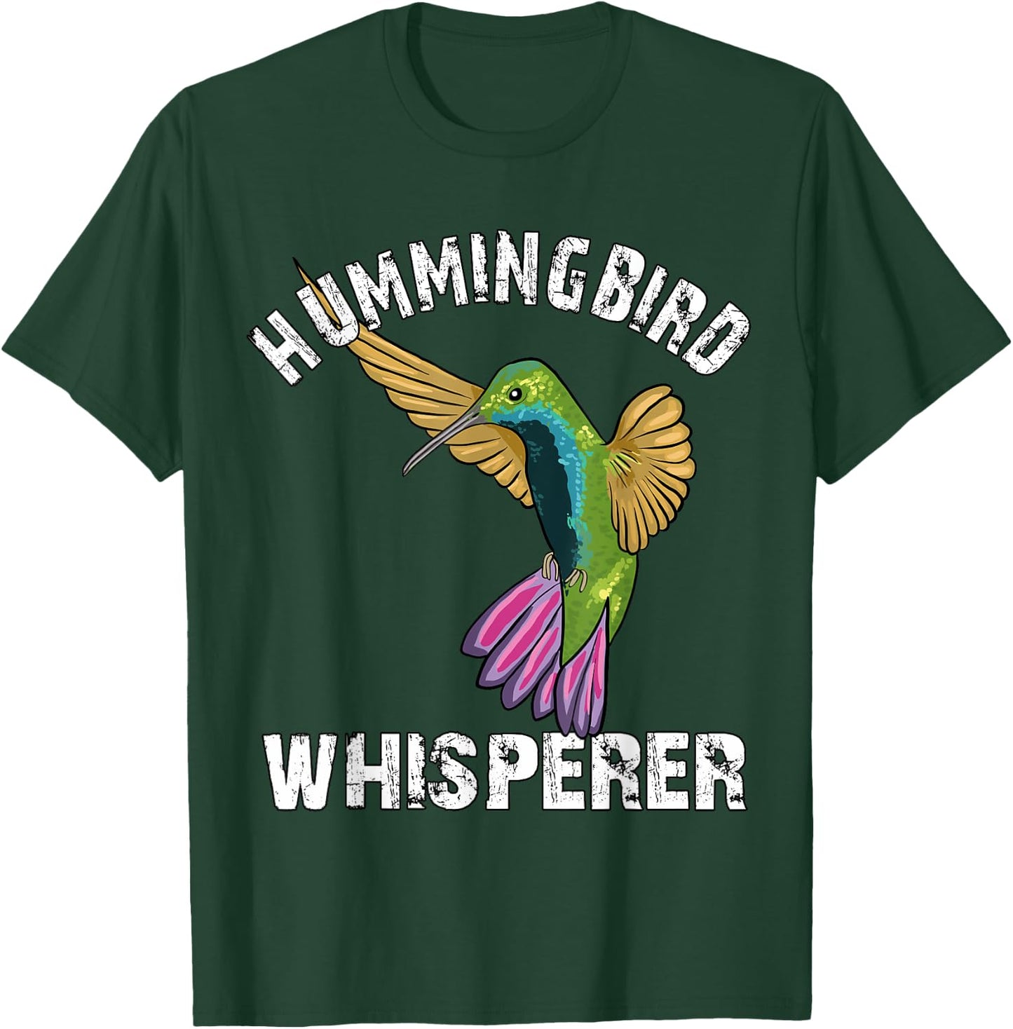 Hummingbird Whisperer Lover Hummingbird Art Love T-Shirt - T-Shirt | Forest
