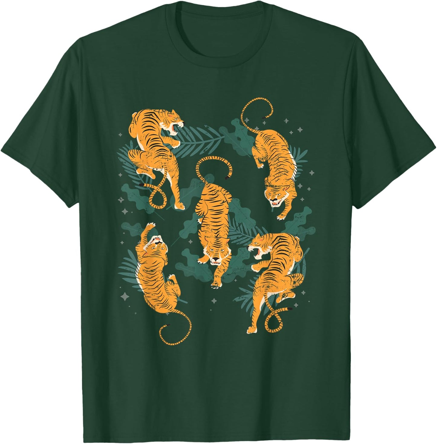 Wild Tiger Animals Tiger T-Shirt - T-Shirt | Forest