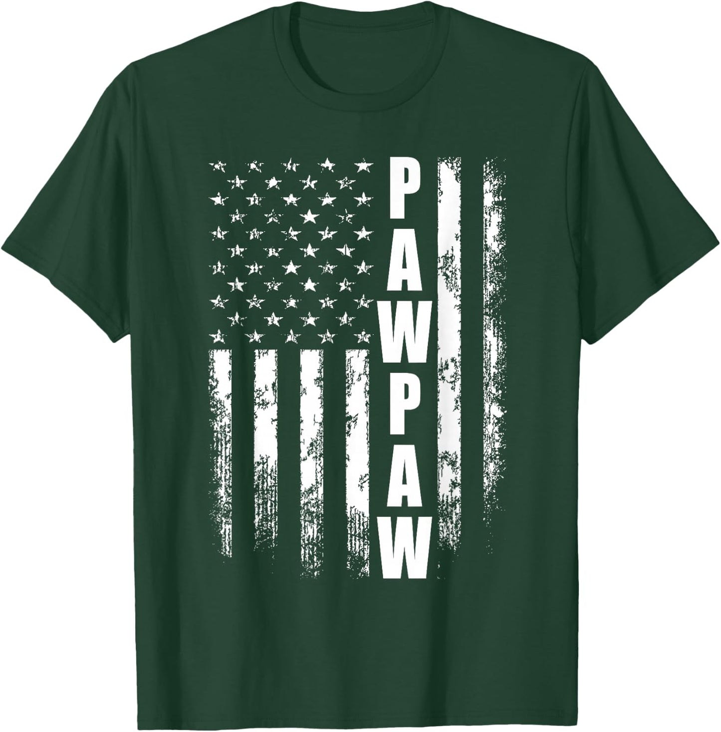 Pawpaw Gift America Flag Gift Father's Day Small T-Shirt - T-Shirt | Forest