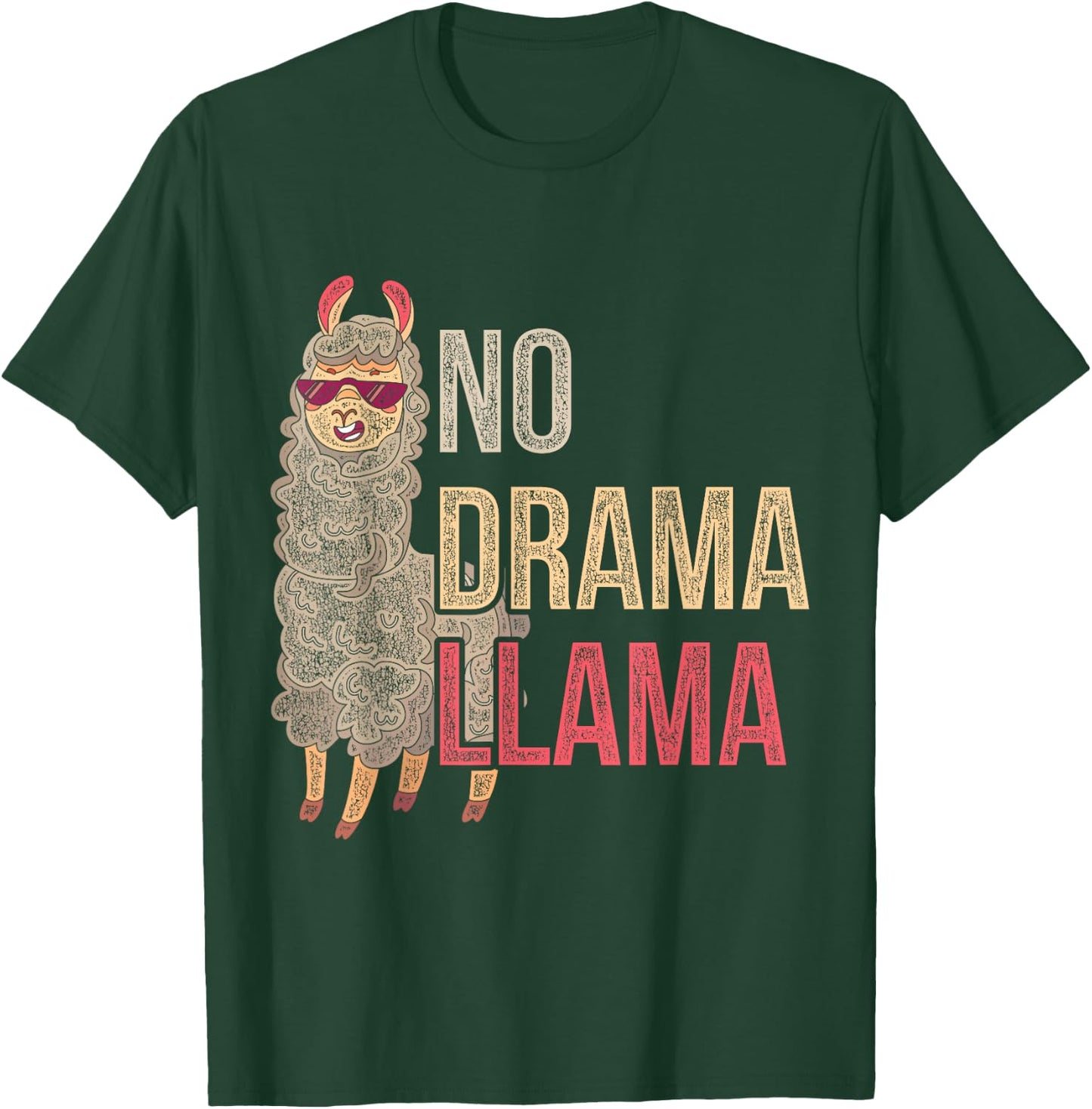 No Drama Llama T-Shirt - T-Shirt | Forest