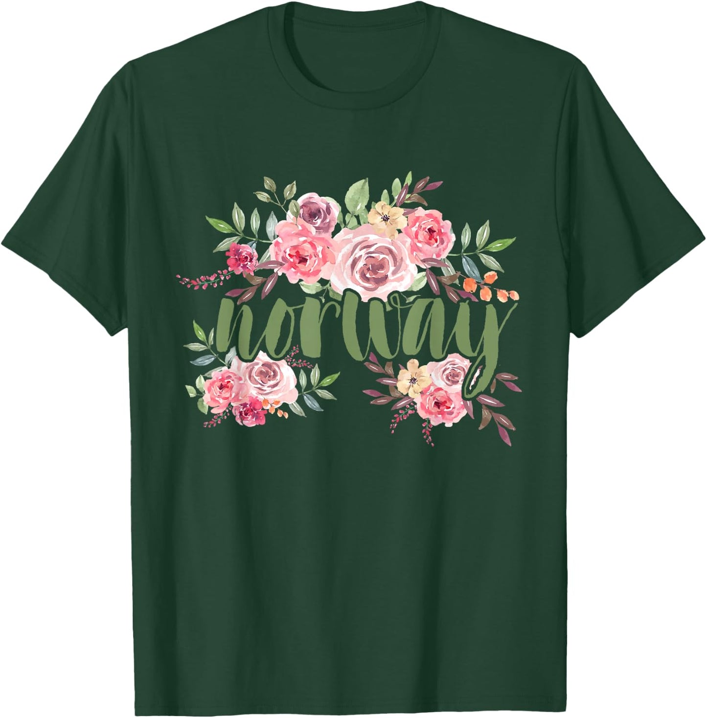 Flowers Norway T-Shirt - T-Shirt | Forest