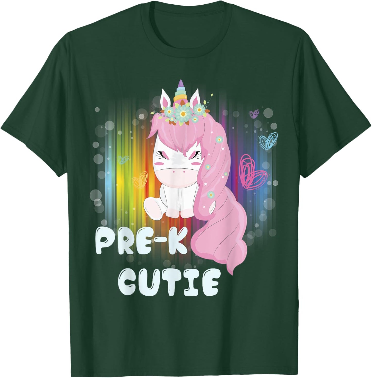 First Day of PreSchool Unicorn Back to School Girls Kids T-Shirt - T-Shirt | Forest