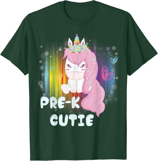 First Day of PreSchool Unicorn Back to School Girls Kids T-Shirt - T-Shirt | Forest