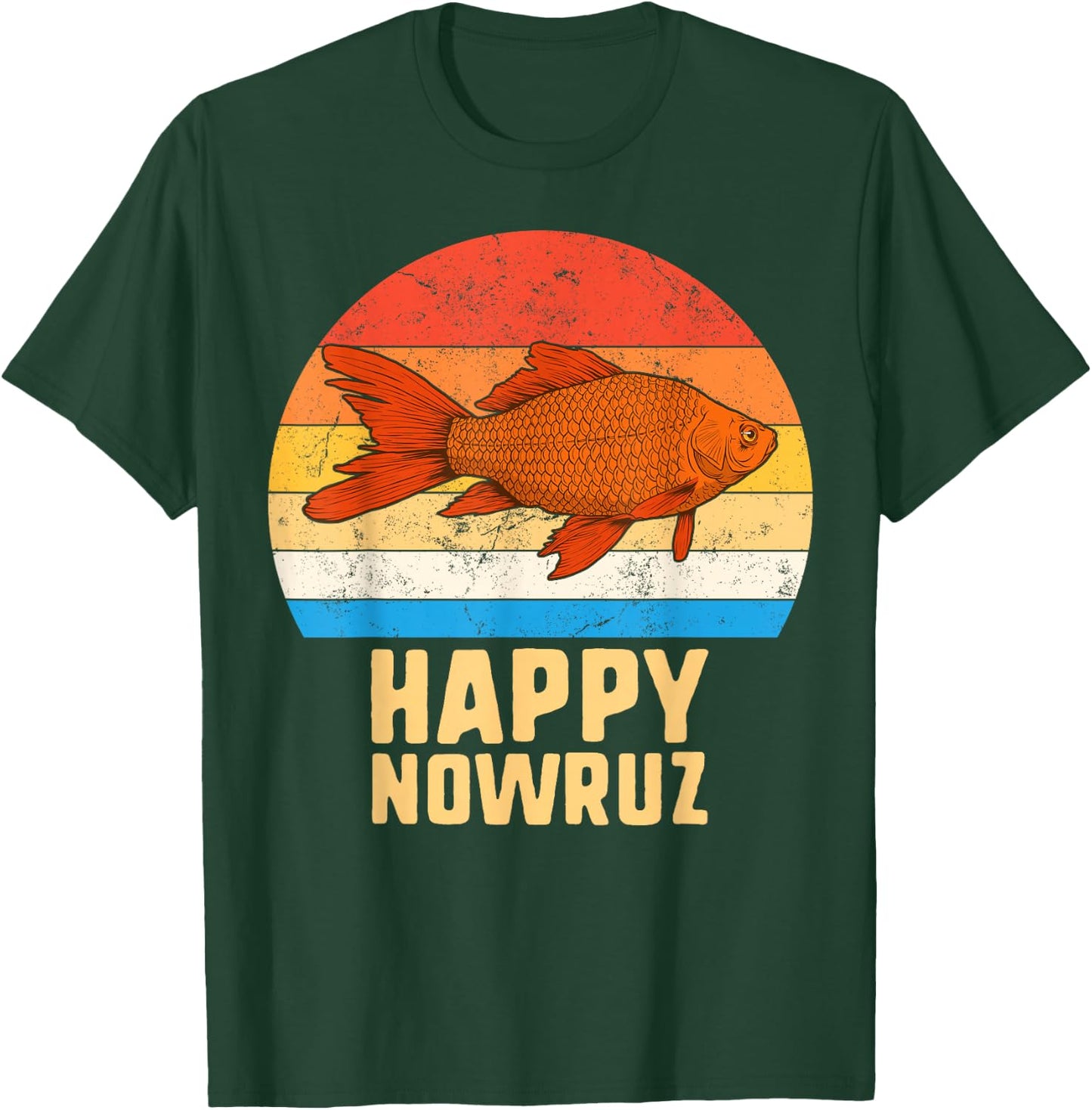 Happy Nowruz Persian New Year Goldfish Iran Norooz 1399 Gift T-Shirt - T-Shirt | Forest
