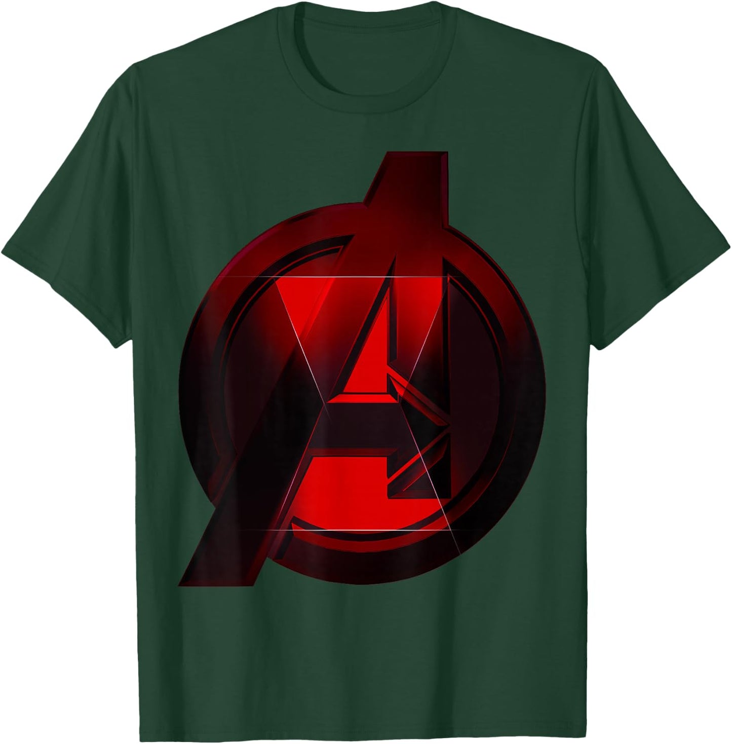 Marvel Black Widow Avengers Logo Fill T-Shirt - T-Shirt | Forest