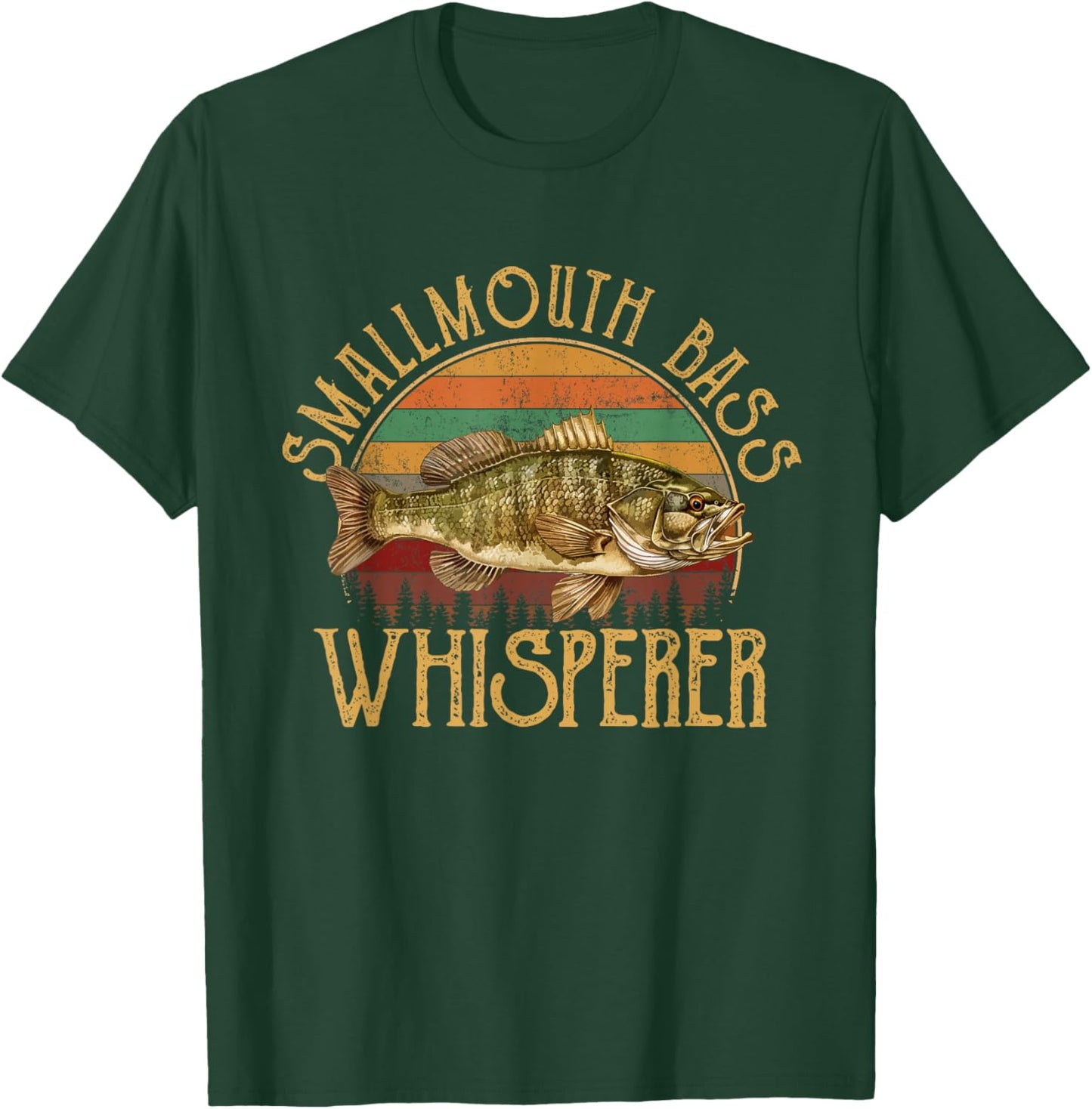 Smallmouth bass Whisperer, smallmouth bass T-Shirt - T-Shirt | Forest