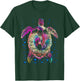 Ocean Animal Tie Dye Tribal Sea Animal Maori Turtle T-Shirt - T-Shirt | Forest