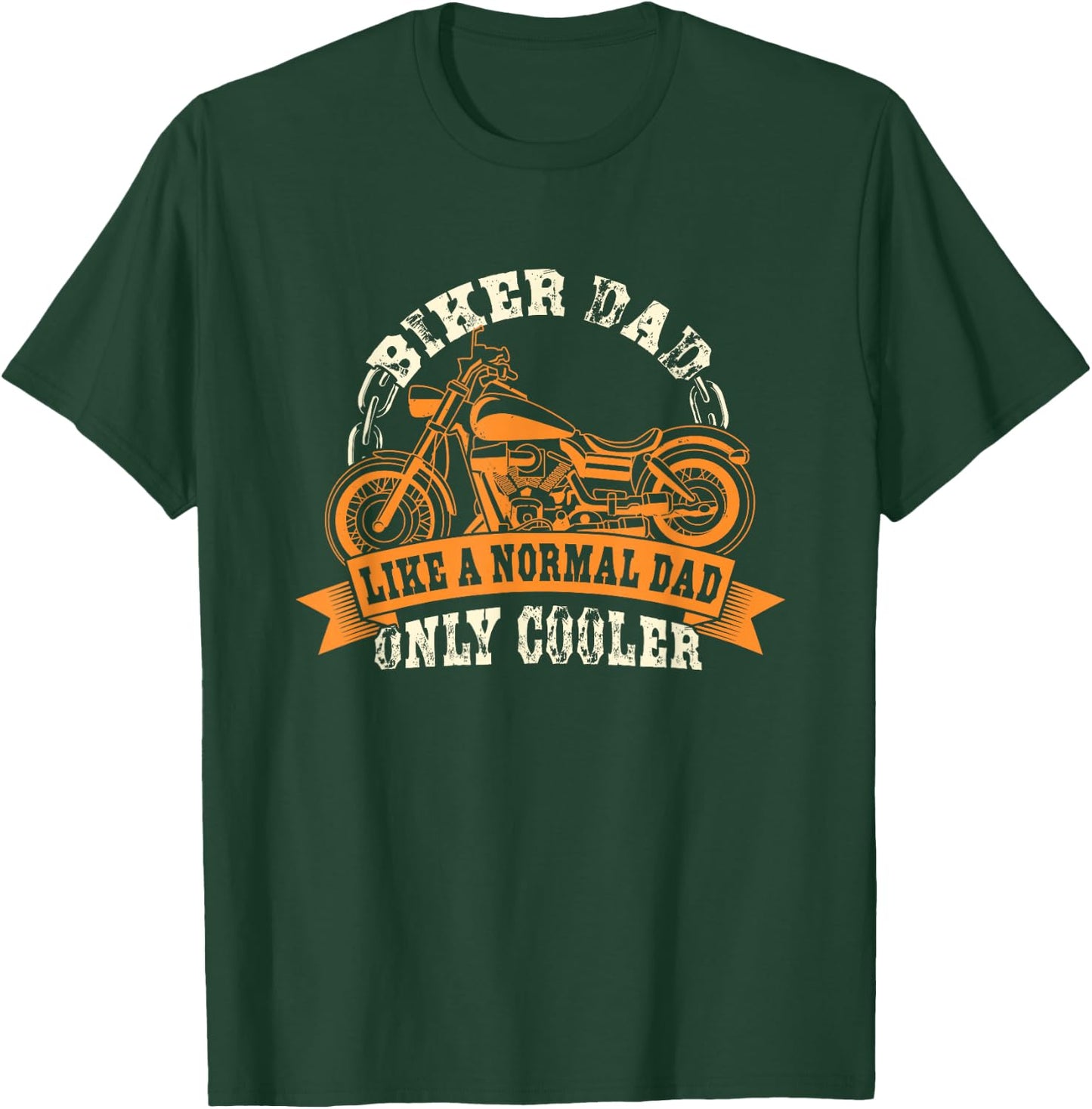 Motorcycle - Father's Day Gift Dad and Dad - Biker Dad T-Shirt - T-Shirt | Forest