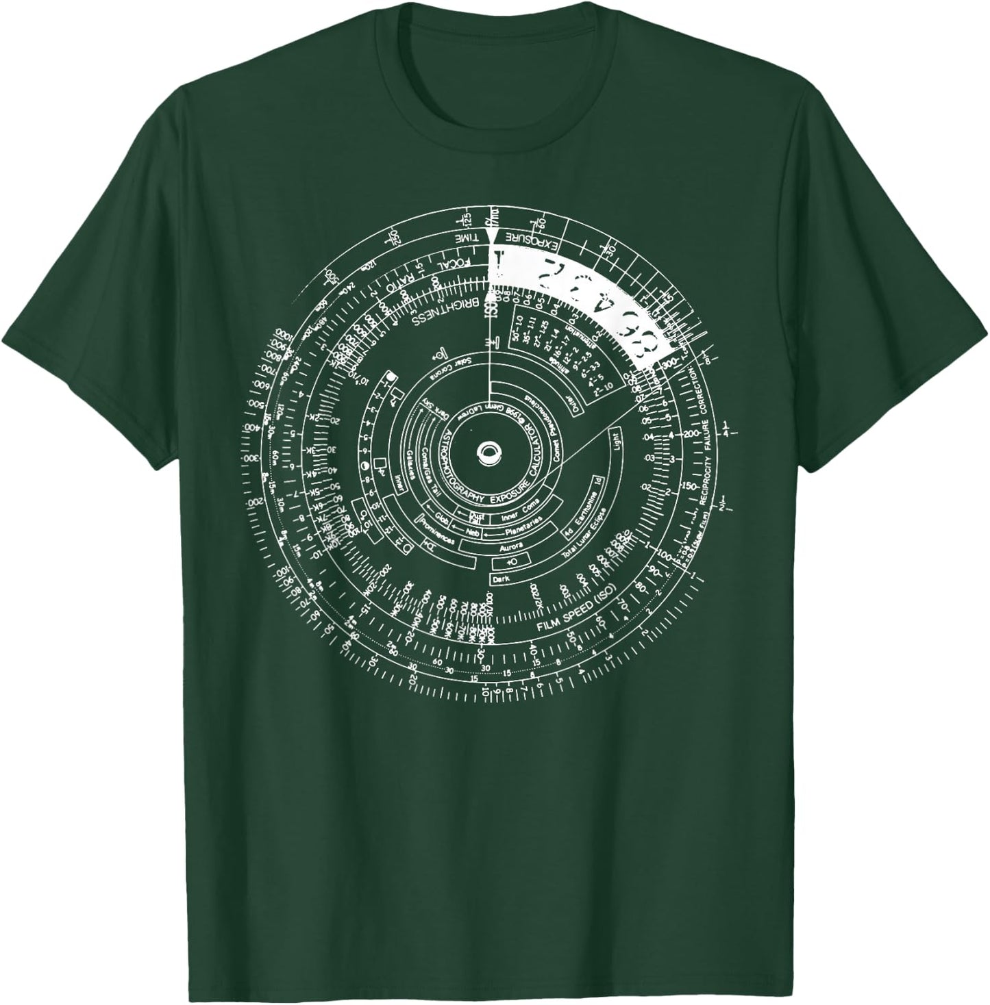 Vintage Chart - Astrophotography Exposure Stars Photo Space T-Shirt - T-Shirt | Forest
