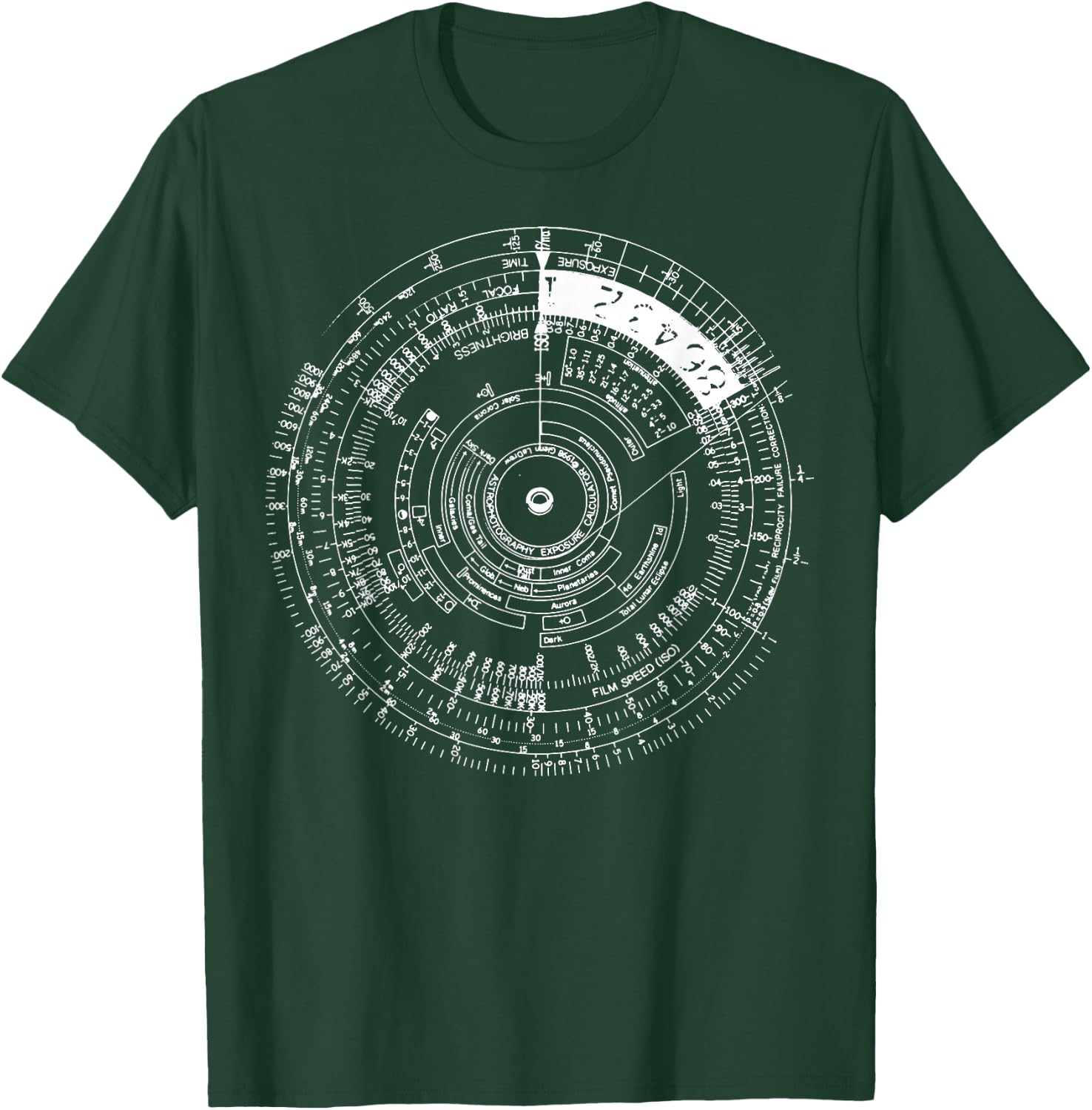 Vintage Chart - Astrophotography Exposure Stars Photo Space T-Shirt - T-Shirt | Forest