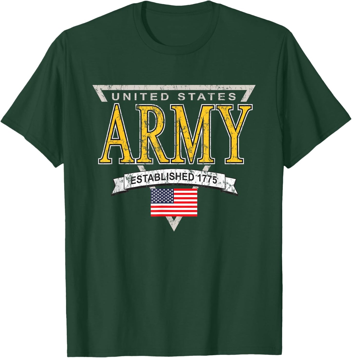 United States Army Military Retro Logo Officially Licensed T-Shirt - T-Shirt | Forest