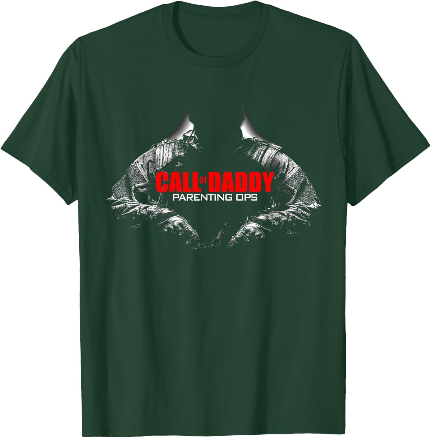 Call of Daddy Parenting Ops Shirt - Gamer Dad Gift T-Shirt - T-Shirt | Forest