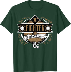 Dungeons & Dragons Fighter Combat Trained T-Shirt - T-Shirt | Forest