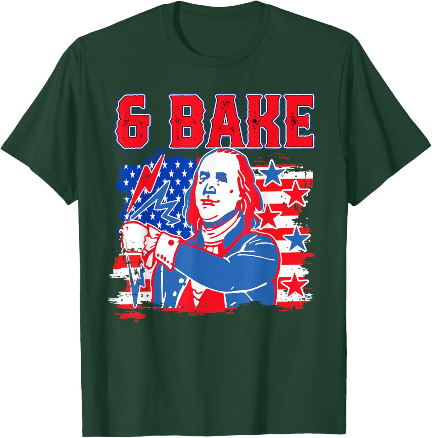 Shake & Bake 4th Of July George Washington Benjamin Franklin T-Shirt - T-Shirt | Forest