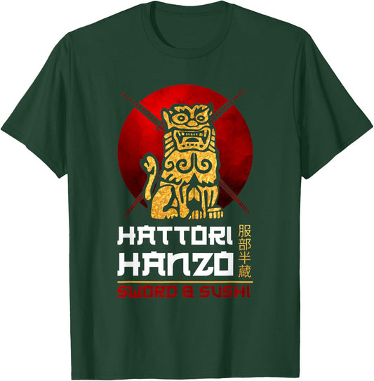Japanese Warrior Oni No Hanzo Ninja Sword Samurai Fighter T-Shirt - T-Shirt | Forest