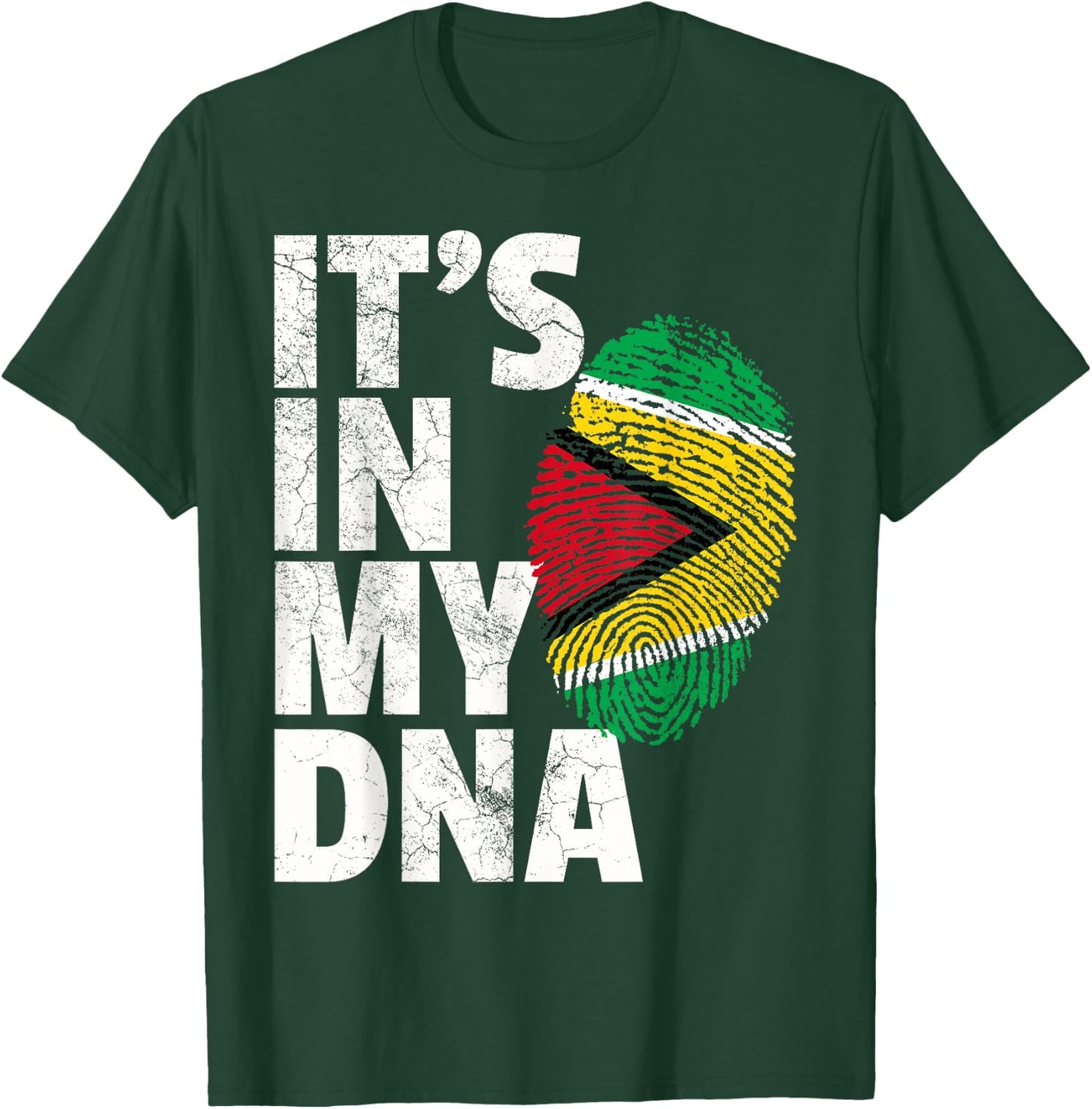 IT'S IN MY DNA Guyana Flag Pride National Country Roots Gift T-Shirt - T-Shirt | Forest