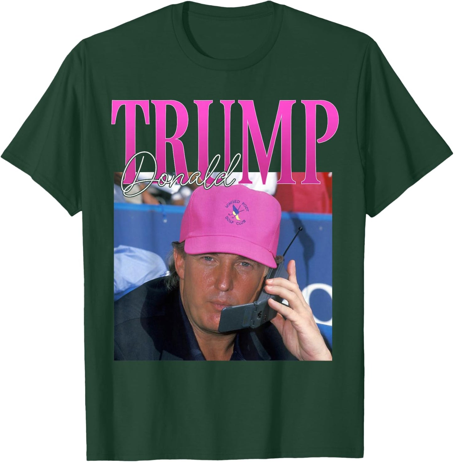 Funny Donald Trump Miss Me Yet Y2K Vintage 90s Trump Pink T-Shirt - T-Shirt | Forest