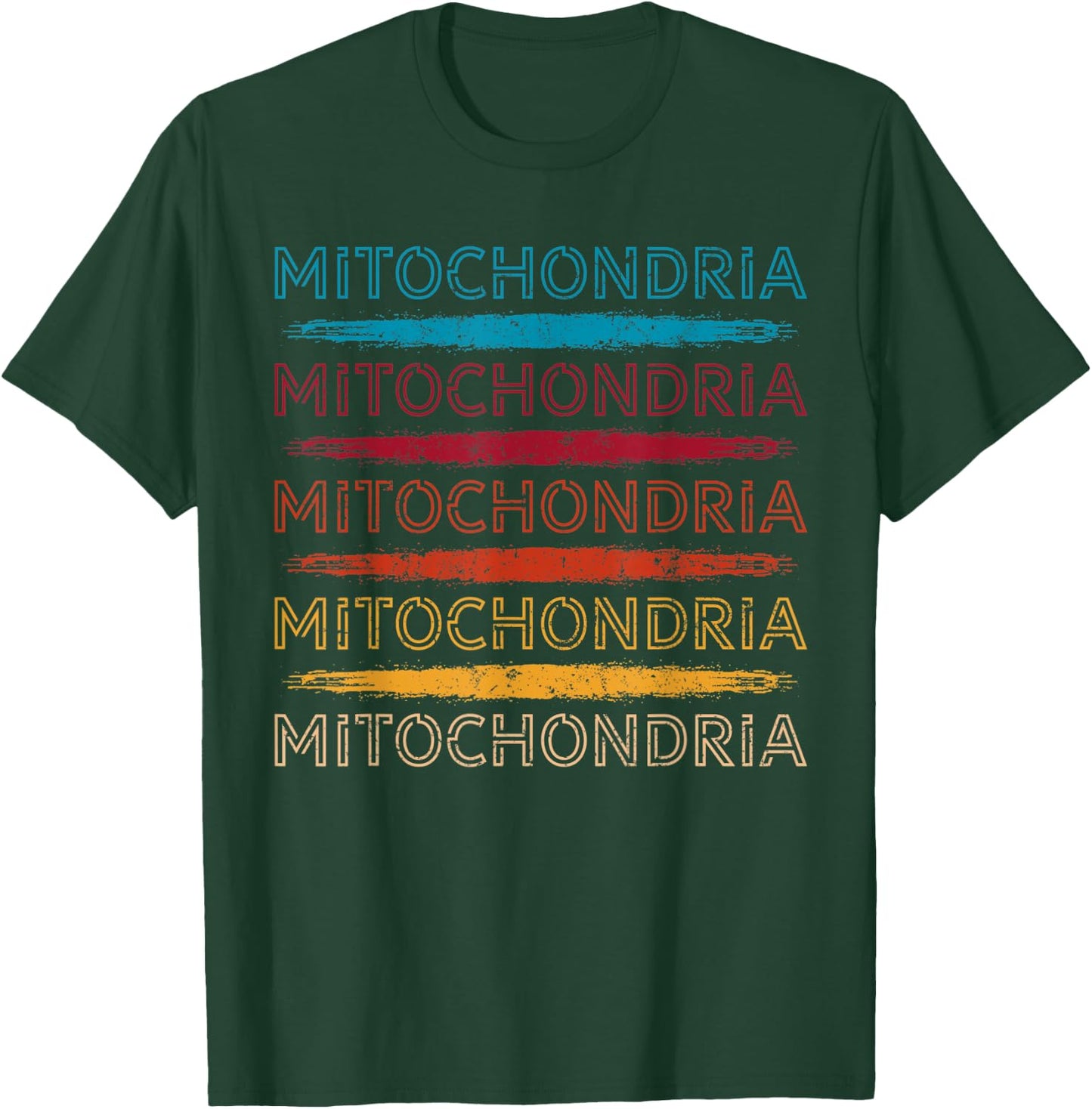 Mitochondria Retro Powerhouse Of The Cell Bacteria Biology T-Shirt - T-Shirt | Forest