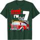 Kids Fire Truck 7th Birthday Shirt 7 Years Old FireFighter T-Shirt - T-Shirt | Forest