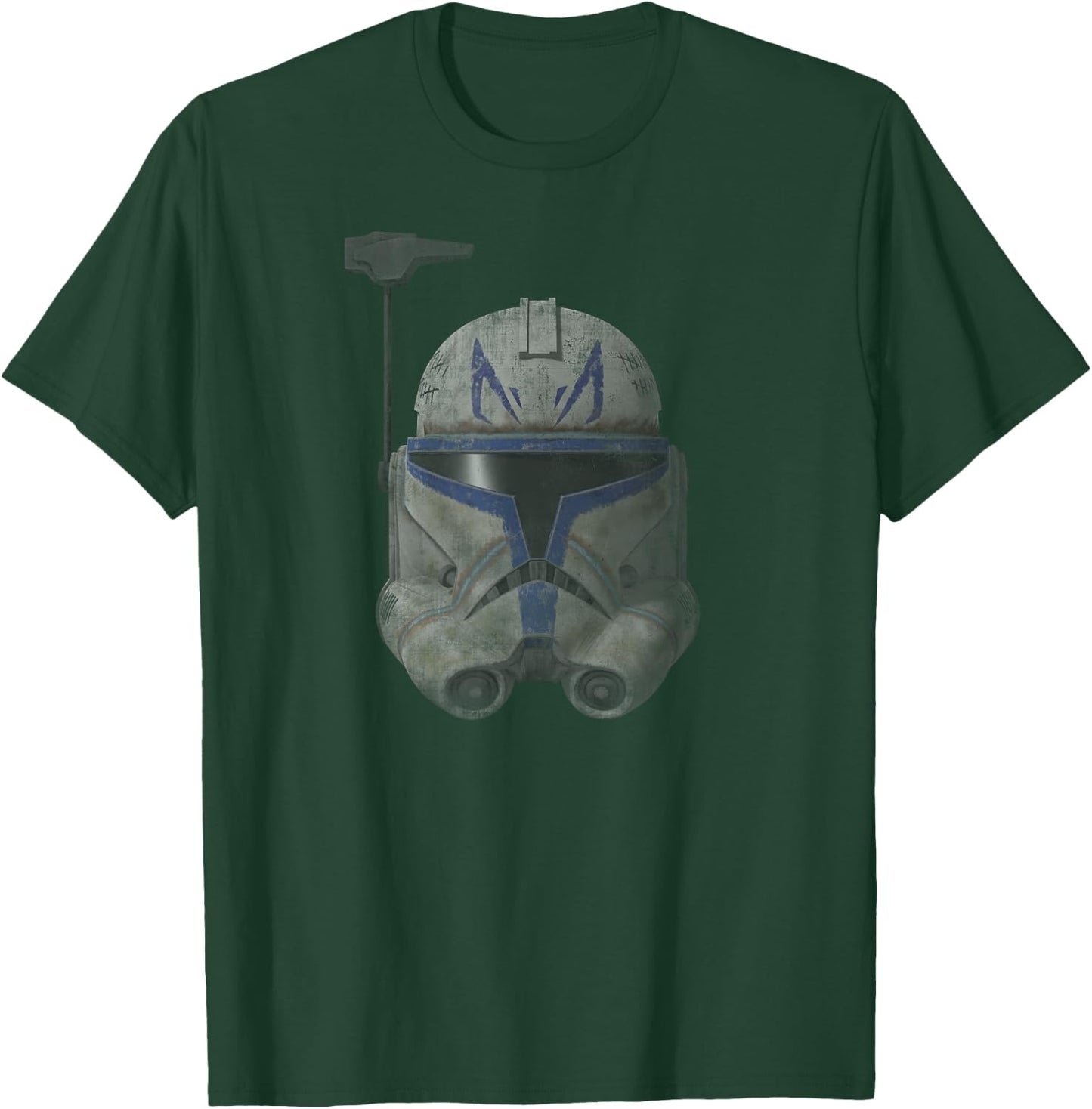 Star Was The Clone Wars Commander Rex Helmet T-Shirt - T-Shirt | Forest