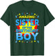 Amazing Sister Of The Birthday Boy Superhero Comic Family T-Shirt - T-Shirt | Forest
