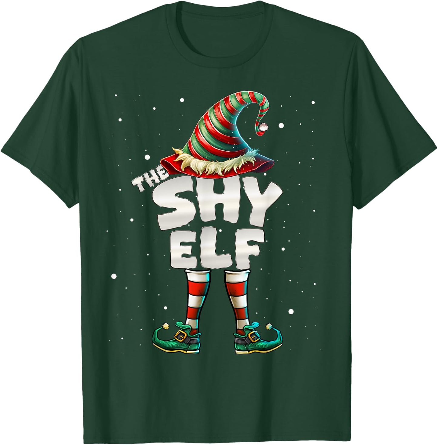 I'm The Shy Elf Family Matching Group Christmas T-Shirt - T-Shirt | Forest