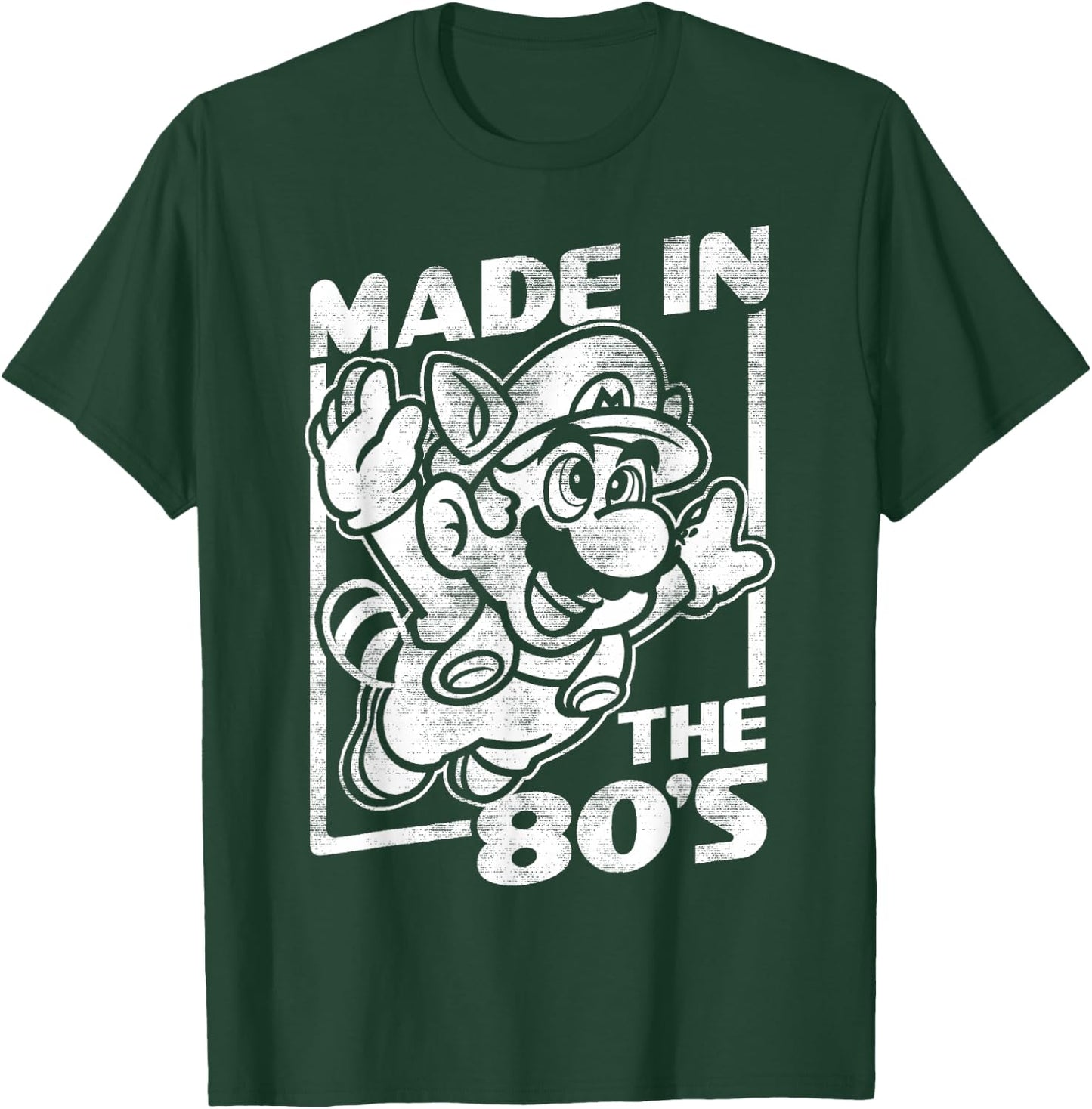 Super Mario Bros 3 Tanooki Mario Made In The 80's Vintage T-Shirt - T-Shirt | Forest