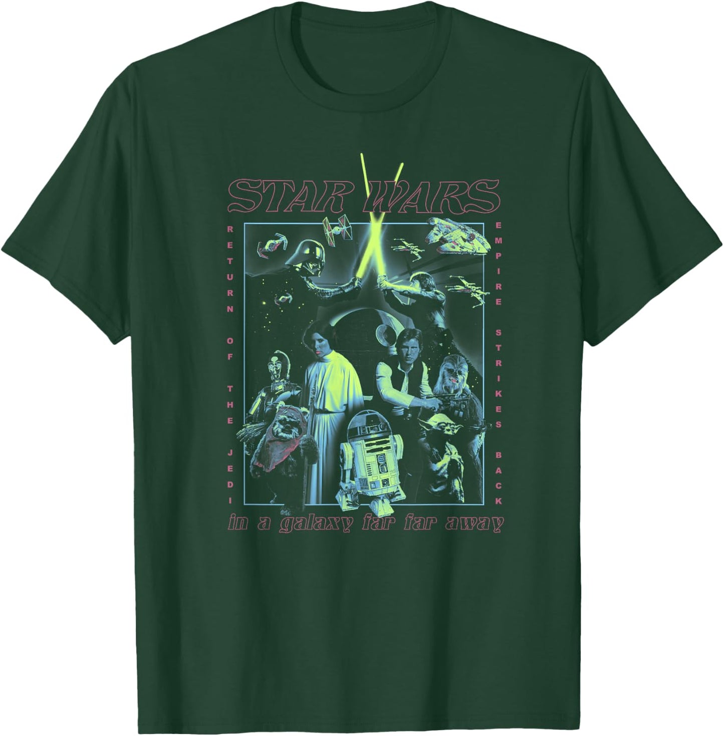 Star Wars Poster Glow T-Shirt - T-Shirt | Forest