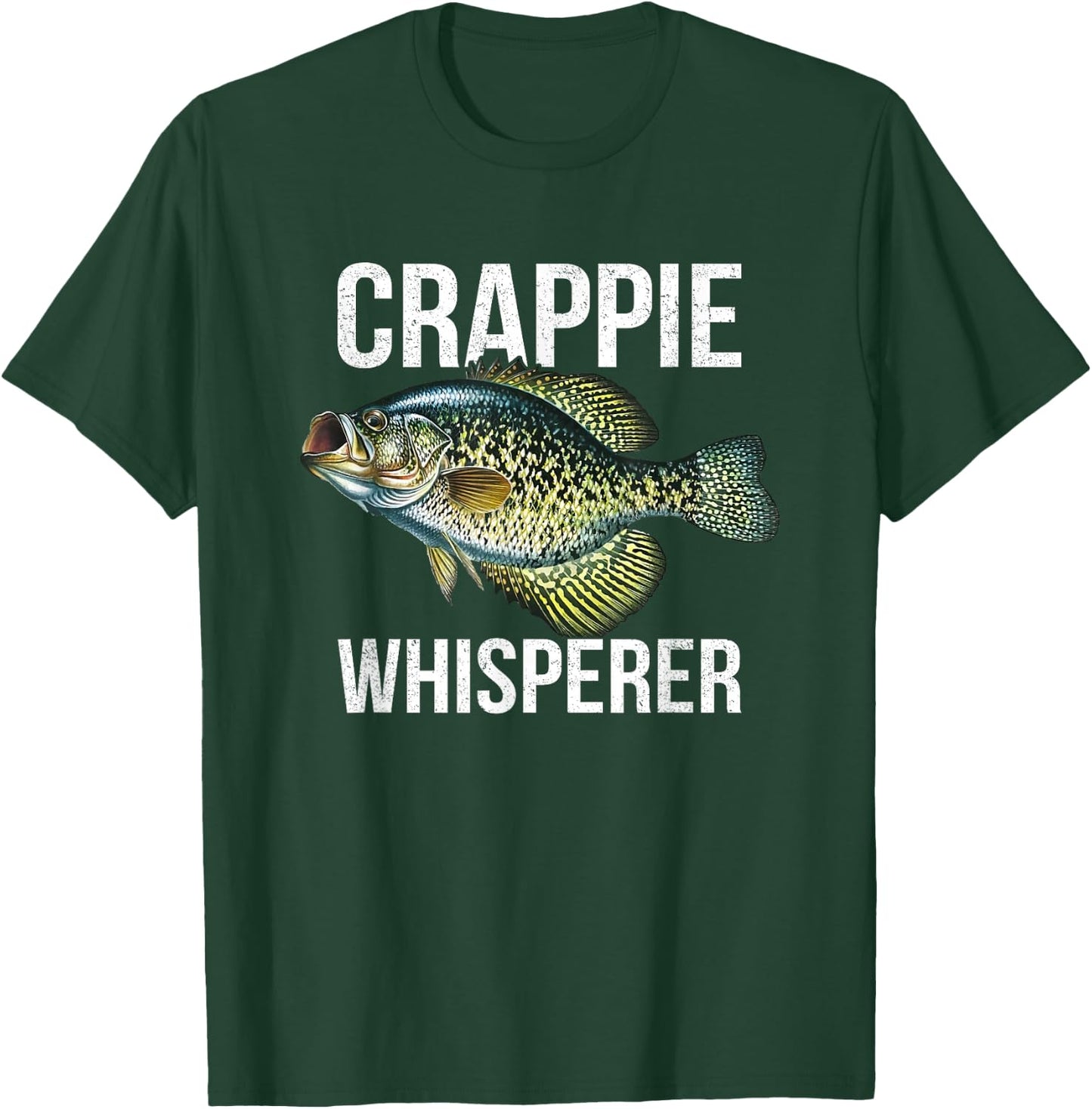 Crappie Whisperer, Crappie Fishing Small T-Shirt - T-Shirt | Forest